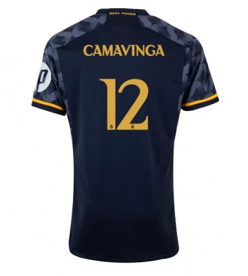 Real Madrid Eduardo Camavinga #12 Replika Udebanetrøje 2023-24 Kortærmet